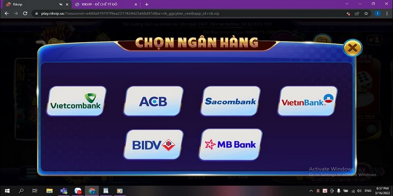 Rút tiền Rikvip: Hướng dẫn rút tiền tại Rik Vip an toàn 3 Hệ thống cung cấp phương thức rút tiền khác nhau để đáp ứng nhu cầu game thủ